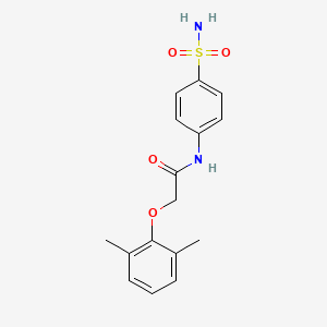 molecular formula C16H18N2O4S B2858748 2-(2,6-dimethylphenoxy)-N-(4-sulfamoylphenyl)acetamide CAS No. 587850-61-1