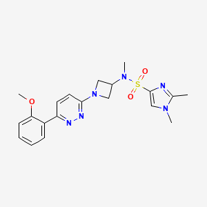 N-[1-[6-(2-Methoxyphenyl)pyridazin-3-yl]azetidin-3-yl]-N,1,2-trimethylimidazole-4-sulfonamide