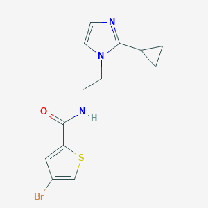 4-bromo-N-(2-(2-cyclopropyl-1H-imidazol-1-yl)ethyl)thiophene-2-carboxamide