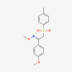 1-(4-methoxyphenyl)-2-[(4-methylphenyl)sulfonyl]-1-ethanone O-methyloxime