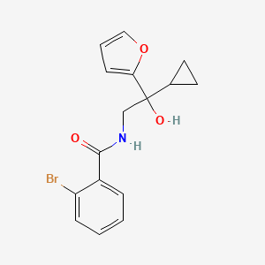 molecular formula C16H16BrNO3 B2858768 2-bromo-N-[2-cyclopropyl-2-(furan-2-yl)-2-hydroxyethyl]benzamide CAS No. 1396884-13-1