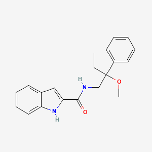molecular formula C20H22N2O2 B2858795 N-(2-methoxy-2-phenylbutyl)-1H-indole-2-carboxamide CAS No. 1706219-18-2