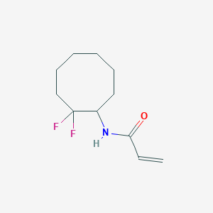 molecular formula C11H17F2NO B2858836 N-(2,2-Difluorocyclooctyl)prop-2-enamide CAS No. 2361638-33-5