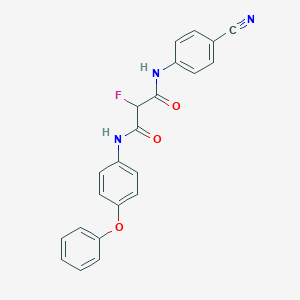 molecular formula C22H16FN3O3 B2858872 N'-(4-cyanophenyl)-2-fluoro-N-(4-phenoxyphenyl)propanediamide CAS No. 2249405-93-2