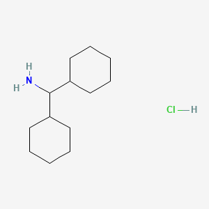 molecular formula C13H26ClN B2858878 Dicyclohexylmethanamine hydrochloride CAS No. 878767-51-2