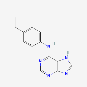 molecular formula C13H13N5 B2858884 N-(4-ethylphenyl)-9H-purin-6-amine CAS No. 537666-67-4
