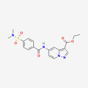 ethyl 5-(4-(N,N-dimethylsulfamoyl)benzamido)pyrazolo[1,5-a]pyridine-3-carboxylate