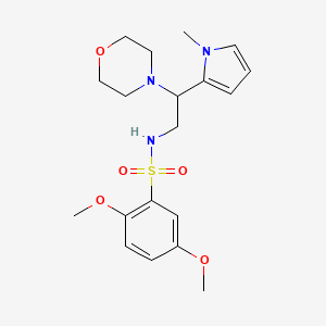 2,5-dimethoxy-N-(2-(1-methyl-1H-pyrrol-2-yl)-2-morpholinoethyl)benzenesulfonamide