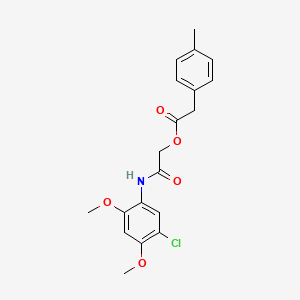 2-[(5-Chloro-2,4-dimethoxyphenyl)amino]-2-oxoethyl (4-methylphenyl)acetate