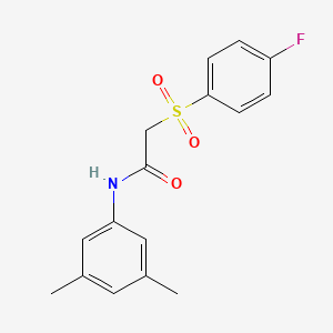 N-(3,5-dimethylphenyl)-2-(4-fluorophenyl)sulfonylacetamide
