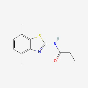 N-(4,7-dimethyl-1,3-benzothiazol-2-yl)propanamide