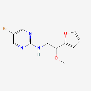 5-Bromo-N-[2-(furan-2-yl)-2-methoxyethyl]pyrimidin-2-amine
