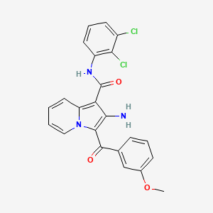 2-amino-N-(2,3-dichlorophenyl)-3-(3-methoxybenzoyl)indolizine-1-carboxamide