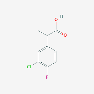 2-(3-Chloro-4-fluorophenyl)propanoic acid