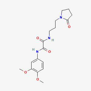 N'-(3,4-dimethoxyphenyl)-N-[3-(2-oxopyrrolidin-1-yl)propyl]oxamide