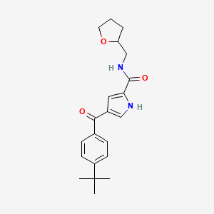 4-[4-(tert-butyl)benzoyl]-N-(tetrahydro-2-furanylmethyl)-1H-pyrrole-2-carboxamide