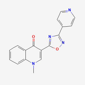 1-methyl-3-(3-(pyridin-4-yl)-1,2,4-oxadiazol-5-yl)quinolin-4(1H)-one