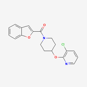 Benzofuran-2-yl(4-((3-chloropyridin-2-yl)oxy)piperidin-1-yl)methanone