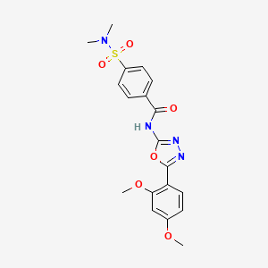 N-[5-(2,4-dimethoxyphenyl)-1,3,4-oxadiazol-2-yl]-4-(dimethylsulfamoyl)benzamide