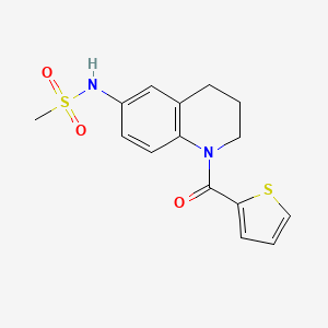 N-[1-(thiophene-2-carbonyl)-3,4-dihydro-2H-quinolin-6-yl]methanesulfonamide