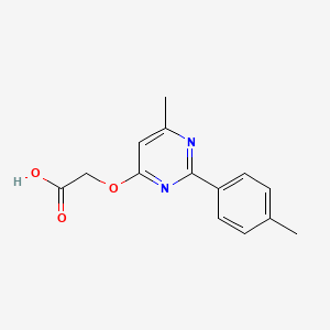 {[6-Methyl-2-(4-methylphenyl)pyrimidin-4-yl]oxy}acetic acid