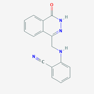 2-(((4-Oxo-3,4-dihydro-1-phthalazinyl)methyl)amino)benzenecarbonitrile