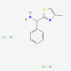 (4-Methyl-1,3-thiazol-2-yl)-phenylmethanamine;dihydrochloride