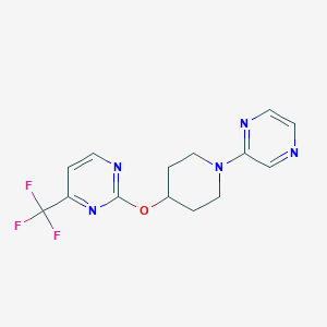 2-(1-Pyrazin-2-ylpiperidin-4-yl)oxy-4-(trifluoromethyl)pyrimidine