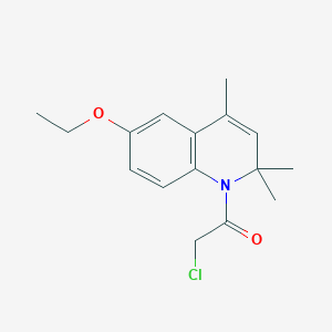 molecular formula C16H20ClNO2 B2859040 2-Chloro-1-(6-ethoxy-2,2,4-trimethylquinolin-1-yl)ethanone CAS No. 793679-05-7