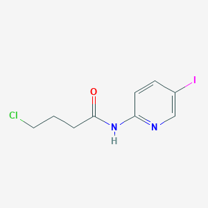 molecular formula C9H10ClIN2O B2859067 4-chloro-N-(5-iodopyridin-2-yl)butanamide CAS No. 338748-92-8