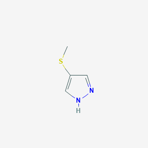 molecular formula C4H6N2S B2859080 4-(Methylthio)-1H-pyrazole CAS No. 1393128-21-6