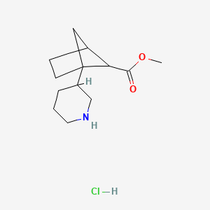 Methyl 1-(piperidin-3-yl)bicyclo[2.1.1]hexane-5-carboxylate hydrochloride
