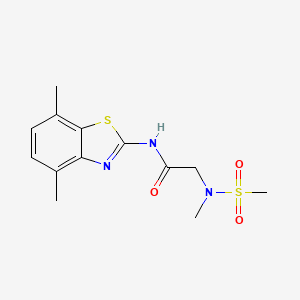 N-(4,7-dimethylbenzo[d]thiazol-2-yl)-2-(N-methylmethylsulfonamido)acetamide