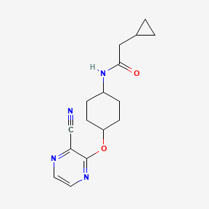 N-((1r,4r)-4-((3-cyanopyrazin-2-yl)oxy)cyclohexyl)-2-cyclopropylacetamide