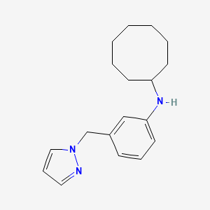 N-{3-[(1H-pyrazol-1-yl)methyl]phenyl}cyclooctanamine