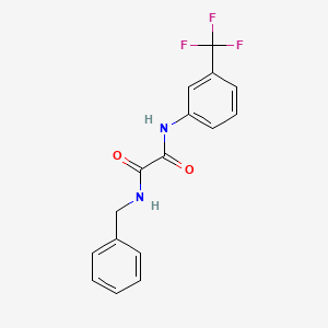 molecular formula C16H13F3N2O2 B2859115 N'-benzyl-N-[3-(trifluoromethyl)phenyl]ethanediamide CAS No. 311789-87-4