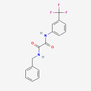 molecular formula C16H13F3N2O2 B2859115 N-benzyl-N'-[3-(trifluoromethyl)phenyl]ethanediamide CAS No. 311789-87-4