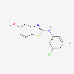molecular formula C14H10Cl2N2OS B2859125 N-(3,5-dichlorophenyl)-5-methoxy-1,3-benzothiazol-2-amine CAS No. 890958-69-7