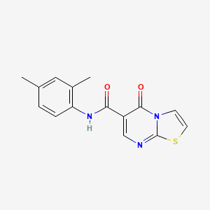 molecular formula C15H13N3O2S B2859130 N-(2,4-dimethylphenyl)-5-oxo-5H-[1,3]thiazolo[3,2-a]pyrimidine-6-carboxamide CAS No. 851944-32-6
