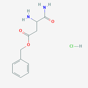 molecular formula C11H15ClN2O3 B2859164 H-ASP(OBZL)-NH2 HCL CAS No. 1955506-15-6; 199118-68-8
