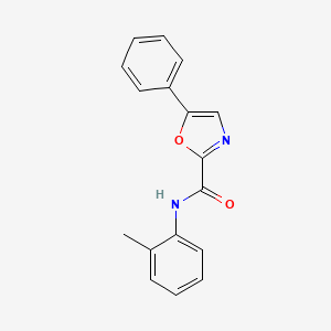 molecular formula C17H14N2O2 B2859186 N-(2-methylphenyl)-5-phenyl-1,3-oxazole-2-carboxamide CAS No. 955673-53-7