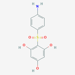 molecular formula C12H11NO5S B028594 1,3,5-Benzenetriol, 2-[(4-aminophenyl)sulfonyl]- CAS No. 105456-65-3
