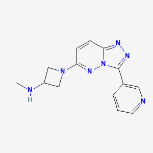molecular formula C14H15N7 B2859453 N-methyl-1-[3-(pyridin-3-yl)-[1,2,4]triazolo[4,3-b]pyridazin-6-yl]azetidin-3-amine CAS No. 2380181-97-3