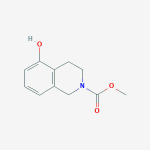 B2859486 N-methoxycarbonyl-5-hydroxy-1,2,3,4-tetrahydroisoquinoline CAS No. 110192-23-9