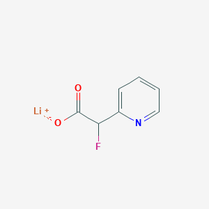 molecular formula C7H5FLiNO2 B2859509 lithium(1+) ion 2-fluoro-2-(pyridin-2-yl)acetate CAS No. 1803584-38-4