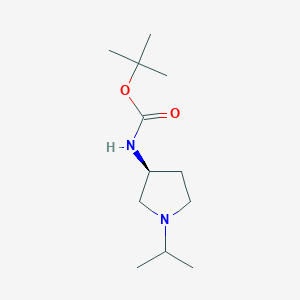 molecular formula C12H24N2O2 B2859520 (S)-tert-Butyl 1-isopropylpyrrolidin-3-ylcarbamate CAS No. 1286207-19-9