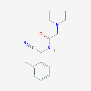 molecular formula C15H21N3O B2859565 N-[Cyano-(2-methylphenyl)methyl]-2-(diethylamino)acetamide CAS No. 1385304-63-1