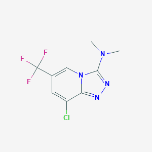 8-chloro-N,N-dimethyl-6-(trifluoromethyl)-[1,2,4]triazolo[4,3-a]pyridin-3-amine