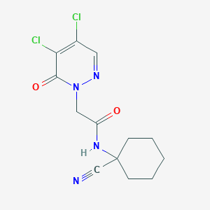 N-(1-cyanocyclohexyl)-2-(4,5-dichloro-6-oxo-1,6-dihydropyridazin-1-yl)acetamide