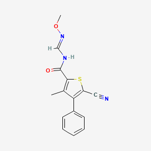 5-Cyano-N-((methoxyimino)methyl)-3-methyl-4-phenyl-2-thiophenecarboxamide